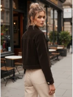 Dámska semišová bunda coffee FashionStreet TY5583