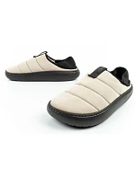 Pánske zateplené papuče Crocs Classic Puff Moc beige