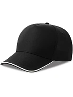 Atlantis Headwear Recy Five Piping – 5-panelová sendvičová čiapka 33.0282 čierna/biela Atlantis Headwear Recy Five Piping – 5-panelová sendvičová čiapka 33.0282 čierna/biela
