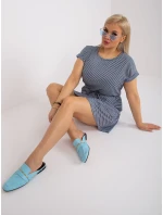 Šaty RV SK 6632.25 biele a tmavo modré Šaty RV SK 6632.25 biele a tmavo modré