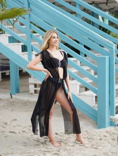 Dámske pareo 19 D81A-19 black - Self