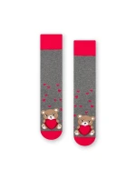 Vzorované pánske ponožky Steven art.136 Srdiečka