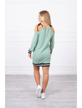 Tres Chic tmavo mätové šaty