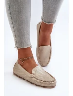 Damskie Mokasyny Złote Ranica