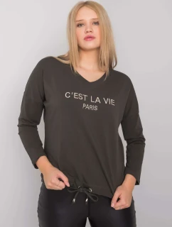 Blúzka RV BZ 7141.22 tmavá khaki