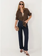 MI košeľa KS 2337.18 tmavohnedá