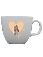 Personalizovaný keramický hrnček MEGA XXL s objemom 1 000 ml s výrezom pre fotografiu na pozadí Personalizovaný keramický hrnček MEGA XXL s objemom 1 000 ml s výrezom pre fotografiu na pozadí