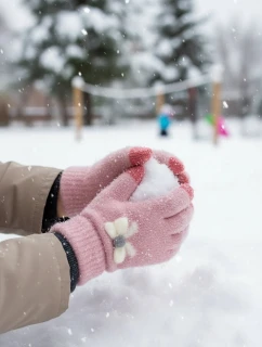 Dievčenské rukavice Noviti RZ069 Fluffy