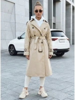 FashionStreet dámsky béžový dvojradový kabát TY5353