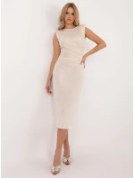 Šaty DHJ SK 19833.78P svetlo béžové