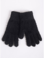 Yoclub Dámske päťprsté rukavice RED-0004K-3450 Black
