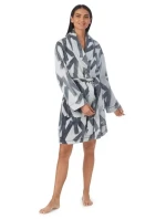 Dámsky župan YI2222688F 031 sivý - DKNY