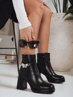 Dámske zateplené čižmy čierne FashionStreet ZY1253