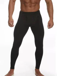 Pánske podvlékací nohavice Authentic black - Cornet