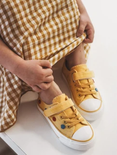 Detské tenisky so suchým zipsom BIG STAR JJ374056 Yellow