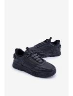 Ocieplane Męskie Sneakersy Big Star OO174584 HI-POLY SYSTEM Czarne