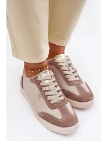 Dámske tenisky z prírodnej kože LR61-7091 Beige Dámske tenisky z prírodnej kože LR61-7091 Beige