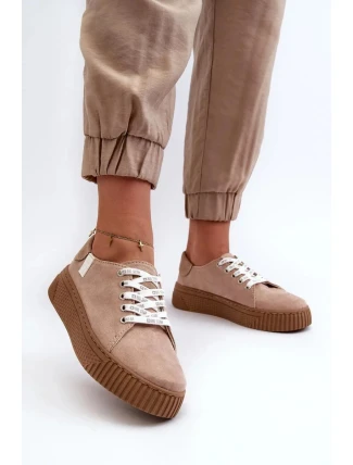 Dámska športová obuv NN276002 / 197885 Beige - Big Star