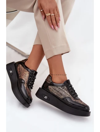 Poloplatformové topánky model 219105 Krok v štýle