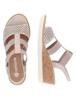 Pohodlné sandále na podpätku Remonte W RKR667 rose gold Pohodlné sandále na podpätku Remonte W RKR667 rose gold