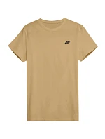Pánske tričko 4F M4484 beige 4FWSS26TTSHM4484 83S pánske Pánske tričko 4F M4484 beige 4FWSS26TTSHM4484 83S pánske