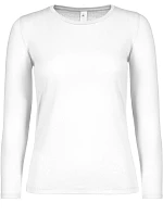 B&C #E150 LSL /women Dámske tričko s dlhým rukávom 01.006T biele B&C #E150 LSL /women Dámske tričko s dlhým rukávom 01.006T biele