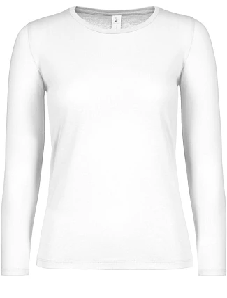 B&C #E150 LSL /women Dámske tričko s dlhým rukávom 01.006T biele B&C #E150 LSL /women Dámske tričko s dlhým rukávom 01.006T biele