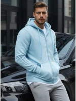 Pánska mikina s kapucňou modrá FashionStreet BX4246