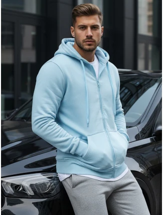 Pánska mikina s kapucňou modrá FashionStreet BX4246