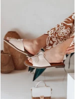 Dámske žabky s mašľou KISSBOW beige FashionStreet ZY0754
