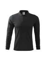 Malfini Single J. LS M MLI-21194 ebony grey polokošeľa