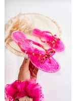 Damskie Gumowe Klapki Japonki Różowe Monise