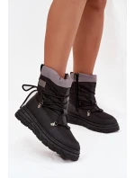 Dámské zimní boty na zip Lee Cooper LCJ-25-44-3930 Černé