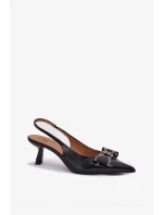 Lodičky na podpätku model 213889 Krok v štýle