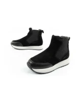 Scholl Beverly Bootie dámske členkové topánky čierne kožené dámske