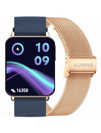 Smart hodinky Gravity Pink Gold Navy Blue 2 Stripes GT17-2 Smart hodinky Gravity Pink Gold Navy Blue 2 Stripes GT17-2