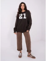 WT BL mikina A1063.64 tmavohnedá