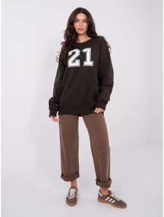 WT BL mikina A1063.64 tmavohnedá