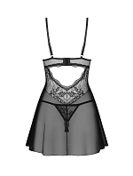 Dámska zvodná košieľka Perisia Babydoll black - Obsessive
