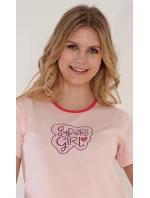 Dámske domáce šaty s krátkym rukávom Super girl