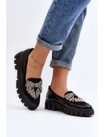 Lakierowane Mokasyny Damskie Laura Messi 2785 Czarne