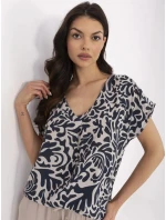 Blúzka D73771M11171B tmavomodrá