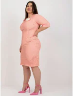 LK SK 506721 šaty.69 broskýň LK SK 506721 šaty.69 broskýň