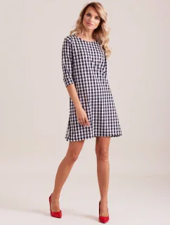 Šaty EN SK 4335.08 čierna a biela