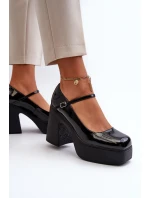 Dámske lakované topánky Big Star NN274004 black Dámske lakované topánky Big Star NN274004 black