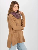 Tunelový šál AT KM ENEC B63 1.44P tmavo lila