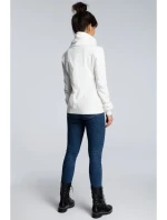 B071 Mikina s kapucňou na zips - ecru