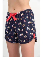 Dámske pyžamo 16325 Červená/tmavo modrá - Vamp Dámske pyžamo 16325 Červená/tmavo modrá - Vamp