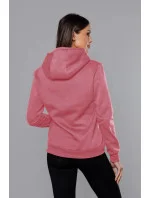 Cukrovo ružová dámska tepláková mikina (W02-58)