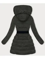 Dámska páperová zimná bunda army (2M-007)
